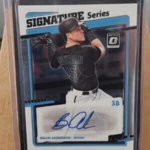 2020 Panini Donruss Optic - Brian Anderson - Signature Series Holo Prizm #SS-BA